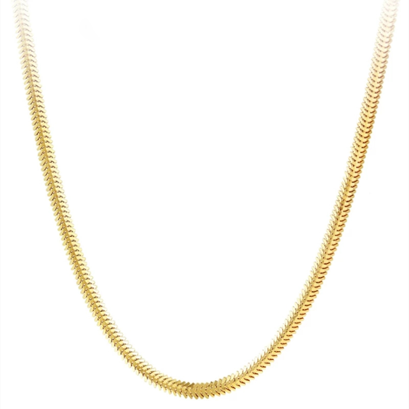 Buy 18k Real Gold Chains Necklace 2.5mm 