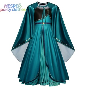 ชุดคอสเพลย์เจ้าหญิงแอนนา HESPER สำหรับเด็กผู้หญิง ชุดเดรสหรูหราสำหรับการแสดง ชุดเดรสยาวพร้อมผ้าคลุมสำหรับเด็ก - Product Image 3
