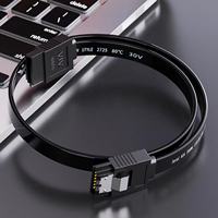 Cable SATA 3.0 de 40 cm de Longitud Personalizada BoFan, Super Velocidad de 6 Gbps, Conector Metálico, Convertidor de Disco Duro III, 2.5 Pulgadas, SSD/HDD, para Computadora