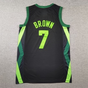 Kaus basket Amerika 2026 kustom 2025 pakaian olahraga cepat kering kaus bordir jahit basket Amerika - Product Image 5