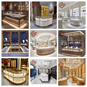 Elegante Vetrina Espositiva con Illuminazione LED <span class=keywords><strong>e</strong></span> Bancone per Negozi di Gioielli <span class=keywords><strong>e</strong></span> Design d'Interni - Product Image 6
