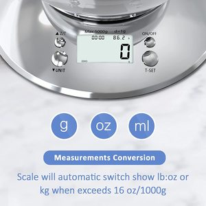 <b>Large</b> Capacity Customization Electronic Food Nutrition Weight 5kg Digital Display Kitchen Weighing Scales UH5000 Kitchen Food Sc - Product Image 2