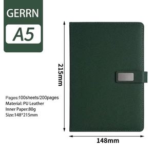 Ensemble cadeau de luxe personnalisé en cuir PU avec logo d'entreprise, comprenant un carnet fait main imprimé en typographie et un stylo - Product Image 3