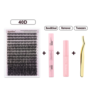 <span class=keywords><strong>Cils</strong></span> en grappe DIY effet brume d'encens, courbure D+, 55D, 9-14mm, pour réunions de famille, rencontres de proches et de relations, week-end de lien - Product Image 2