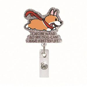 Cinta acrílica DIY para credenciales con hebilla de identificación de fácil extracción y función de rebote elástico de material ABS para temática de zoológico y submarina - Product Image 5