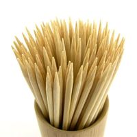 Cure-dents en bambou écologiques jetables de qualité supérieure, polis et lisses, avec saveur de menthe, pour restaurants, hôtels, maisons