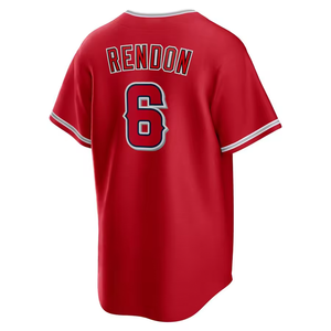 Maillots de baseball pour hommes 2026 en stock, vente en gros, livraison directe, brodés, 27 <span class=keywords><strong>Mike</strong></span> <span class=keywords><strong>Trout</strong></span>, 6 Anthony Rendon - Product Image 3
