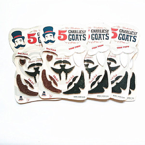 Set di barba e baffi finti neri per feste di Halloween - Product Image 1