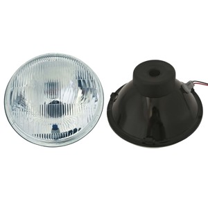 Faros Halógenos Redondos de 7 Pulgadas 6014, Haz Semisellado, 24V, Luz Amarilla, Bombilla H4, 8000 Lúmenes, para Auto y Excavadora, Nuevo Estado - Product Image 4