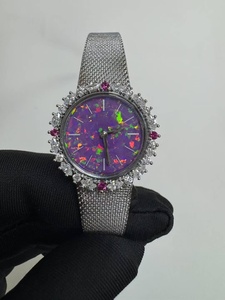 Orologio opale intarsiato con pietre preziose, oro Vintage orologio da <span class=keywords><strong>donna</strong></span>, lussuoso Romance francese di fascia alta 2025 nuovo modello - Product Image 4