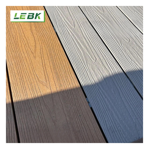 Tarima Exterior <span class=keywords><strong>de</strong></span> WPC Resistente a los Rayos UV y a la Corrosión, Diseño Europeo <span class=keywords><strong>de</strong></span> Lujo Ligero, Sistema <span class=keywords><strong>de</strong></span> Bloqueo Doble, Tablas Encajables Coextruidas sin Juntas - Product Image 1