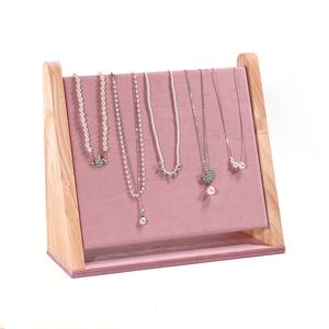 Nouvelles Tendances Rose Violet Velours Bijoux Présentoir Shoot Prop De Luxe Collier Anneaux Bijoux Pierres Précieuses pour Vitrine - Product Image 4