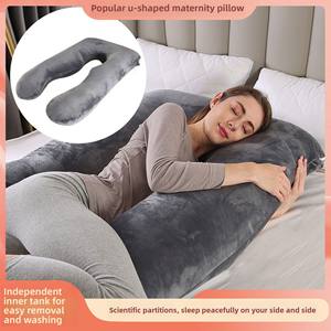 Ingrosso nuovo cuscino di cristallo a forma di U per maternità cuscino per l'<span class=keywords><strong>allattamento</strong></span> staccabile con supporto per la vita per il sonno laterale - Product Image 5