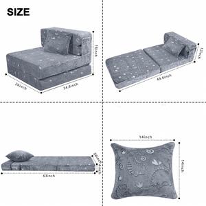 Canapé-lit pliant en mousse éducatif personnalisé en usine, tapis de jeu, matelas de sol pour bébé et tout-petit, qui brille dans le noir - Product Image 4