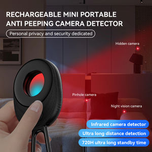Câmera escondida Detectores-Portátil Anti-Spy Detectores com iluminação LED e infravermelho Detecção Alarme Spy Camera <span class=keywords><strong>Detector</strong></span> Dispositivo - Product Image 5