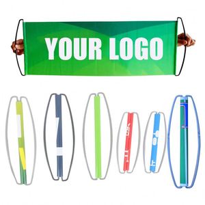 Pancarta Publicitaria Deportiva de Alta Calidad y Bajo Costo, Personalizable con Logotipo, Enrollable a Mano, a Todo Color, para Animar a los Fanáticos - Product Image 1