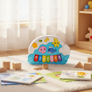 <span class=keywords><strong>Piano</strong></span> Electrónico de Juguete con 7 Teclas, Diseño de Animales Marinos, con Música - Product Image 5