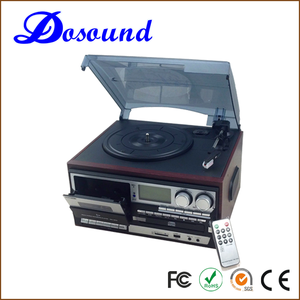 <span class=keywords><strong>Tocadiscos</strong></span> de vinilo de 3 velocidades Vintage con todas las características habilitadas Reproducir grabadora <span class=keywords><strong>USB</strong></span> Altavoz CD Cassette Radio AM/FM - Product Image 2