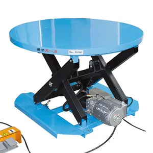 Piattaforma di sollevamento della tavola rotonda della catena di montaggio elettrica della macchina rotante del carico della piattaforma di sollevamento idraulica elettrica e di sollevamento della piattaforma rotante