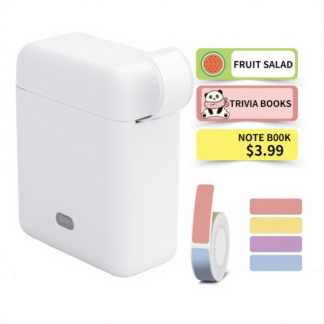 Manufacture Portable Mini Pocket Printer Competitive Price Thermal Print 12mm Paper Size Stock Colored Label Sticker