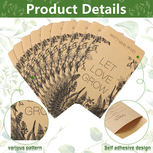 <strong>Custom</strong> Seed Packet <strong>Envelopes</strong> Unfilled <strong>Kraft</strong> Wedding Favors Packets Self Adhesive Rustic Seed <strong>Envelopes</strong> - Product Image 5
