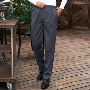 High Quality Anti-Bleaching Chef Pants Soft Breathable Chef Pants Black Comfortable Chef Overalls - Product Image 4