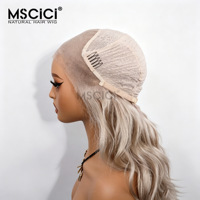 Perruque Lace Front 13x6 en Cheveux Humains Indiens Remy, Ondulations Souples Blond Cendré, Finition Lisse, Qualité Salon, 100% Cheveux Humains, 14-26 pouces