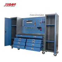 Chariot d'atelier 7 tiroirs RM RM0020, finition thermolaquée, options rouge/bleu/gris, pour rangement et organisation de l'atelier – Vente Flash