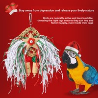 Jouets pour perroquets en bois, collection de Noël, à mâcher, pour la dentition, d'enrichissement et d'escalade, sélection complète et spécialisée
