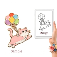 Magnet Kulkas Enamel Bentuk Kucing Lucu WEIMEI Desain Kustom Kartun Hewan Magnet Kulkas Logam Suvenir Kustom Dekorasi Rumah Hadiah