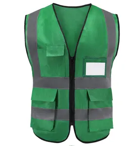 Multi-pocket High Visibility Reflective Vest Safety Reflective Clothing Mill Manufacture