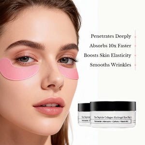 Masque pour les yeux au collagène et peptides, rose, hydratant, anti-rides, soin <span class=keywords><strong>spa</strong></span>, marque privée - Product Image 3