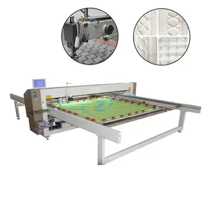 Máquina de costura quilting de braço longo para fazer colchas Máquina quilting computadorizada tianze