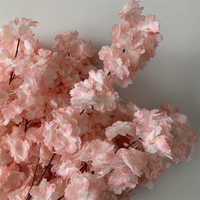 B-955 Branches de cerisier artificielles de haute qualité, décoratives, pour arche, cerisiers en fleurs rose poudré, longues branches Sakura