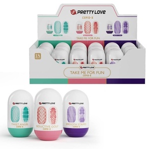 Godemiché masculin à ventouse, jouet sexuel de poche, œufs de masturbation double face utilisables pour hommes, manchon pénien (rouge, violet, vert) - Product Image 1