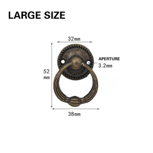 Poignée de meuble JAYA en alliage de zinc Zamak <span class=keywords><strong>antique</strong></span>, anse de tiroir de <span class=keywords><strong>style</strong></span> chinois vintage pour armoire et placard - Product Image 2