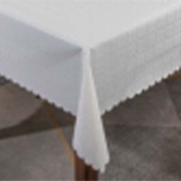 Nappe en PVC imperméable et résistante à l'huile tissée pour la protection des tables à manger à la maison et à l'extérieur