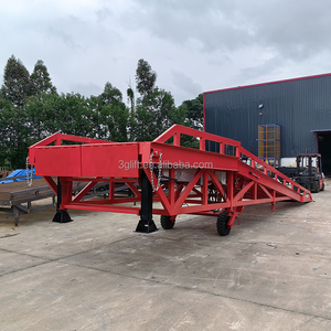 Laadhelling 10T Mobiele Container Heftruck Laadstation <span class=keywords><strong>Ramp</strong></span> Hydraulische Handbediening Voor Gebruik In De Haven - Product Image 6