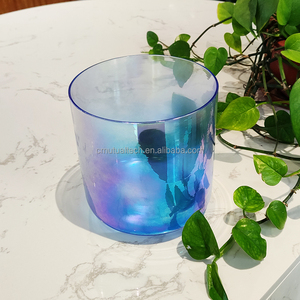 Q're Color transparente Azul Cósmico Claro Cristal de cuarzo Cuenco para cantar Instrumentos de curación de sonido Cuenco para cantar - Product Image 3
