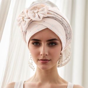 2025 <span class=keywords><strong>Foulard</strong></span> <span class=keywords><strong>Turban</strong></span> Chimio Pré-Noué pour Femmes, Perte de Cheveux due au <span class=keywords><strong>Cancer</strong></span>, Bonnet Imprimé Fleurs, <span class=keywords><strong>Turban</strong></span> Musulman Intérieur, Casquette - Product Image 6