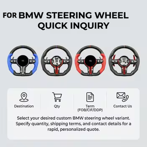 Volante de Fibra de Carbono, Plug and Play, Personalizado de Fábrica, Actualización de Carreras sin Airbag para <span class=keywords><strong>BMW</strong></span> Todas las Series - Product Image 4