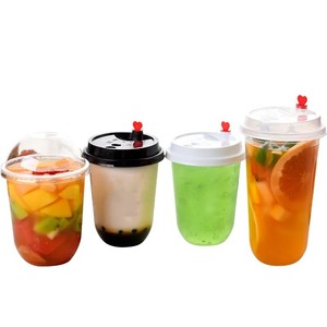 Tuyết Cone Cạo Ice Cream Bánh Tráng Miệng Trà Bong Bóng U Hình Nhựa Cup 16Oz Nhỏ <span class=keywords><strong>Container</strong></span> Dùng Một Lần Rõ Ràng Cup Với Nắp - Product Image 2