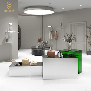 Estantes de tienda de ropa novedosos personalizados, Isla de exhibición de ropa, tienda de ropa, ideas de diseño de interiores - Product Image 6