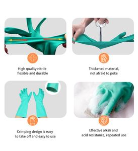 Eco Friendly Unlined Nitrill Heavy Duty Free Long Lengthen Cleaning Kitchen Wholesale <strong>Bulk</strong> Nitrile <strong>Gloves</strong>