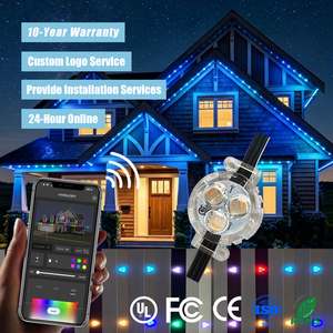 Lumières de Noël permanentes 30MM Rgbic 12V 24V 36V UCS2904 Led Pixel Light Rgb IP68 Étanche Pixel Point Lumière LED extérieure - Product Image 1