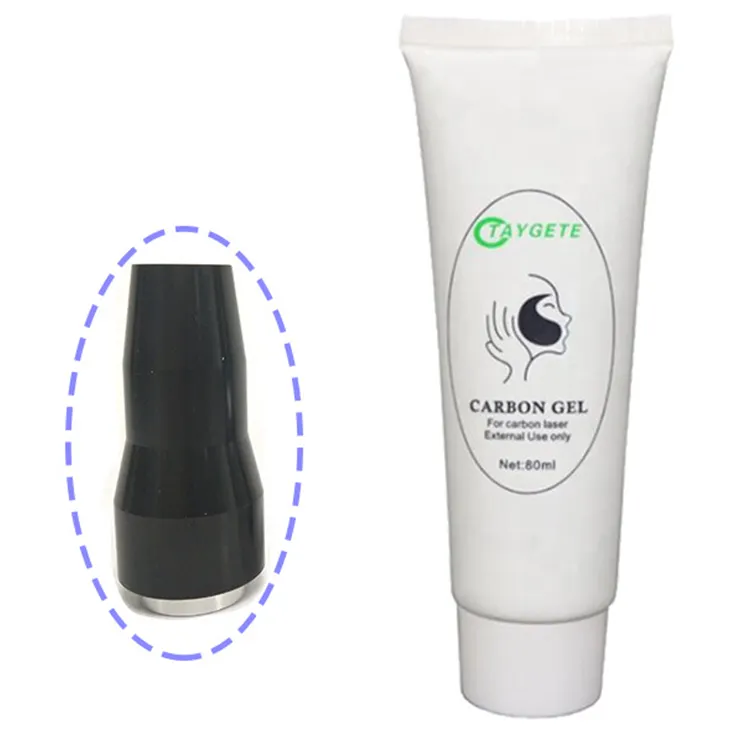 80Ml Zwarte Koolstofgel Voor Laserschil Gezichtshuid Whitening Black Pop Carbon Cream Carbon Peel Cream