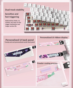 8K Có Dây CNC Hợp Kim Nhôm Trục Từ Tính Chơi Game Cơ Khí Bàn Phím Khắc Keycaps Hot Swap RT 0.02 Với Ribbon Bàn Phím - Product Image 3