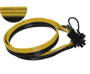 6针pci-e至8针 (6 + 2) pci-e (公对公) GPU电源电缆50厘米，用于图像卡服务器分线板 - Product Image 4