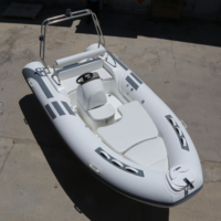 Nouveau bateau pneumatique à rames en fibre de verre, bateau pneumatique de pêche à vendre