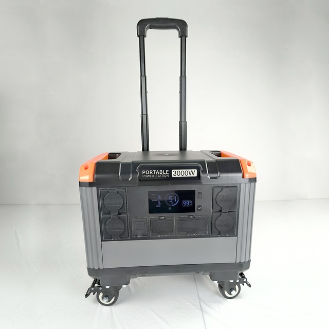 High-Capacity Portable Power Station with 3000W 2400W 1200W 600W Solar Charging & Lithium Ion Battery for Outdoor Home Car Use